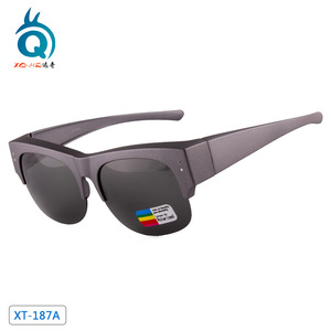 Lunettes de soleil de sport Xq-Ho Xt-187A, verres polarisés TAC UV400, demi-monture unisexe, pour la conduite, la pêche, la randonnée en plein air - Product Image 1