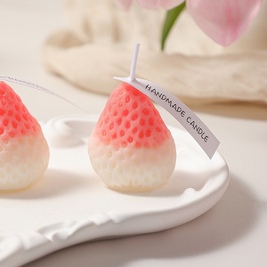Wholesale <b>Large</b> Strawberry Scented Soy Wax <b>Candles</b> Elegant Ambient Decorative <b>Candle</b> for Birthday Popular Gift - Product Image 5
