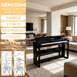 <span class=keywords><strong>Piano</strong></span> numérique professionnel 88 touches lestées, clavier de <span class=keywords><strong>piano</strong></span> numérique vertical avec vernis de cuisson, personnalisé en usine - Product Image 1
