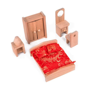 Jouet familial pour enfants, mini <span class=keywords><strong>cuisine</strong></span>, petite maison de poupée en bois, imitation de meubles, ensemble de <span class=keywords><strong>cuisine</strong></span> pour petite fille - Product Image 5