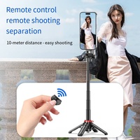Poignée de caméra magnétique MQ F08, bâton de selfie, trépied portable, poignée de prise de vue anti-vibration pour téléphone avec télécommande sans fil