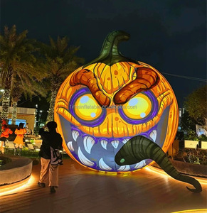 Bơm hơi Khổng Lồ Halloween bí ngô mô hình với ánh sáng cho kỳ nghỉ ngoài trời trang trí - Product Image 6
