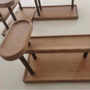 Bureau en bois <span class=keywords><strong>Lego</strong></span> poupée rack cosmétiques parfum étagère <span class=keywords><strong>de</strong></span> <span class=keywords><strong>rangement</strong></span> solide double gâteau dessert présentoir pour chambre salon - Product Image 6