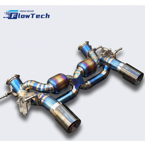 ระบบท่อไอเสียประสิทธิภาพสูงสำหรับมาเซราติ MC20 3.0T ไทเทเนียมแบบ Catback พร้อมท่อเก็บเสียงและวาล์ว - Product Image 4