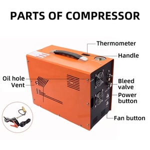 <span class=keywords><strong>Compresseur</strong></span> d'air PCP à double cylindre haute pression 30 MPa 4500 PSI 12 V 110 V 220 V pour <span class=keywords><strong>plongée</strong></span> et paintball, vente directe usine TUDIVING, ODM - Product Image 2