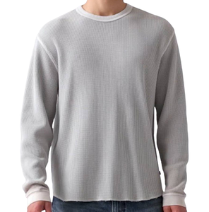 Áo thun giữ nhiệt tay dài 100% cotton, thiết kế in họa tiết, chất liệu dệt kim mềm mại, kiểu dáng mới mùa xuân dành cho nam - Product Image 1