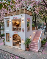 Maison conteneur mobile et respirante à installation rapide, modèle capsule spatiale au design moderne pour restaurant, commerce de détail et cuisine
