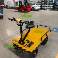 Chariot à plateforme électrique DIBO Heavy Duty 2000 kg, chariot à plateforme électrique à batterie, chariot de manutention de matériaux avec certification CE