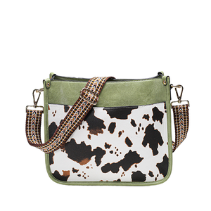 Nuevo Diseño, Bolso Bandolera de Color Sólido, Piel Sintética, Gran Capacidad, Correas Anchas Tipo Guitarra, Bolsos de Mano de Lujo para Mujer, Forro de Nailon - Product Image 1