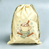 Sac promotionnel en gros de marque WJ, non tissé, recyclable, imprimé motif dessin animé, avec cordon de serrage, logo personnalisé, réutilisable, pour enfants et sports