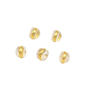 Hamburger 18K Gold Trim <b>Earrings</b> <b>Studs</b> Anti Drop Earplugs Silicone Ear Caps DIY Jewelry Accessories Unisex Fashion <b>Earrings</b> - Product Image 5