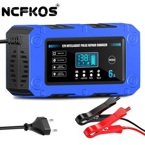 Chargeur <span class=keywords><strong>de</strong></span> <span class=keywords><strong>batterie</strong></span> intelligent pour <span class=keywords><strong>voiture</strong></span> et moto NCFKOS BC-1206, chargeur <span class=keywords><strong>de</strong></span> <span class=keywords><strong>batterie</strong></span> 12V, chargeur <span class=keywords><strong>de</strong></span> <span class=keywords><strong>batterie</strong></span> au plomb-acide 6A, chargeur automatique, prise EU, entrée CA - Product Image 1