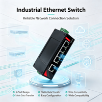 Commutateurs industriels non gérés 16 ports, montage sur rail DIN, Ethernet rapide 10/100M, boîtier métallique sans ventilateur, IP30, conditions industrielles difficiles
