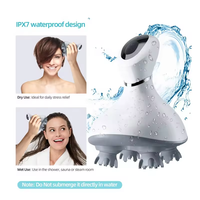 BL Offres Spéciales griffe tenue dans la main Silicone pieuvre automatique araignée chauffage vibrant cuir chevelu électrique tête masseur