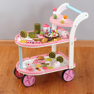 Deluxe Houten Alsof Play Ijs Cake Snijset En Medische Trolley Simulatie Keuken Dokter Speelgoed - Product Image 3