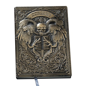 Carnet <span class=keywords><strong>Death</strong></span> Angel personnalisé en similicuir gaufré, journal d'écriture à reliure sans fil, style sombre, cadeau idéal - Product Image 5