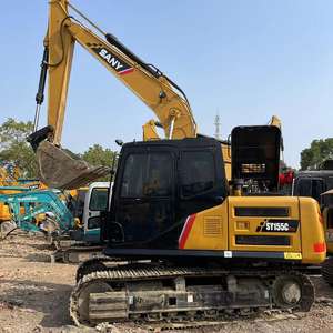 Excavadora Usada SANY SY155C 100% Origen Japón, Tipo Oruga, 15 Toneladas, Excelente Estado, Motor y Engranajes Originales, Venta desde Stock de Shanghái - Product Image 1