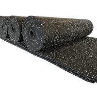 Revêtement de sol en caoutchouc noir de 10 mm, haute densité, antidérapant, pour aire de jeux, salle de sport, applications commerciales extérieures, imperméable, résistant