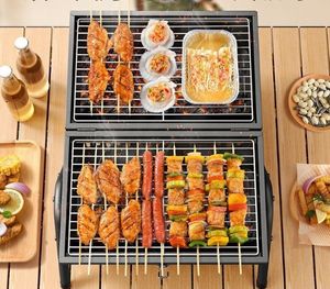 Folding Barbecue Camping <b>Chimney</b> Stainless Steel Charcoal <b>BBQ</b> Grill Mini Portable Outdoor Grill - Product Image 5