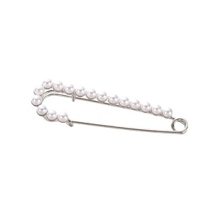 Broche de style Ins personnalisée et polyvalente, broche à perles et strass, accessoire pour femme, idéale pour pull ou collier. - Product Image 3