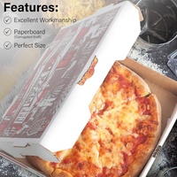 Cajas de Pizza Desechables de Diseño Personalizado, Corrugadas, con Laminado Mate, Relieve y Revestimiento de Papel de Aluminio - Cajas Rígidas de 10/12 Pulgadas de Pulpa de Madera