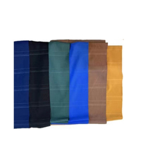 CCY Caftan Marocain Brodé à Rayures Meilleure Vente Vêtement Musulman Traditionnel Tissu Lumineux Prier Qamis à Manches Courtes