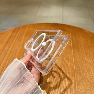 Trong Suốt <span class=keywords><strong>Acrylic</strong></span> Trường Hợp Điện Thoại Đối Với Samsung Z Gấp 7 6 5 <span class=keywords><strong>4</strong></span> 3 Rõ Ràng Magnetic Trường Hợp Đối Với Galaxy Z Lật 7 Cover Quay Lại Cho Iphone Trường Hợp - Product Image 2