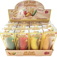Jouet Squishy Légumes de Simulation (Maïs, Carotte) en PU à Rebond Lent, Sonore et Sensoriel Anti-stress