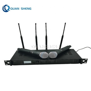 Sistema de Micrófono Inalámbrico Profesional ULXD4D de Metal, 2 Canales, Beta58 Ksm8, para Actuaciones en Escenario y Canto - Product Image 1