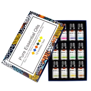 Preços por atacado 100% Natural Private Label lavanda Aromaterapia Óleo Essencial doce laranja óleo essencial 10 ml gift set