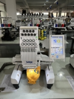 BR-901C, Machine à broder à tête unique 9 aiguilles 360x200mm pour casquettes plates, t-shirts et chapeaux, fabrication chinoise