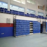 Tribunes télescopiques mobiles pour terrain de basket-ball JY-750, gradins rétractables pour stade