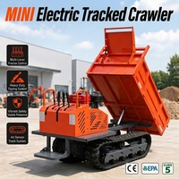 Mini-dumper sur chenilles forestier agricole Kubota, capacité 500kg, 1200kg, 3 tonnes, Chine