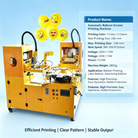 Nouvelle machine de sérigraphie rotative semi-automatique Meichao à 8 postes pour ballons, 2 couleurs, déchargement automatique, système à air chaud, 300x400mm