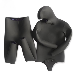 <span class=keywords><strong>Combinaison</strong></span> de plongée en néoprène 3mm 5mm 7mm CR à cellules ouvertes camouflage avec capuche pour hommes – Vente en gros - Product Image 3