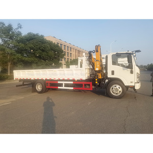 Nuevo 4x2 Isuzu <span class=keywords><strong>Truck</strong></span> Mounted 4 Ton Knuckle Boom Crane Plegable Brazo Manipulador Camión 5 Ton Capacidad de carga Grúa móvil para la venta - Product Image 4