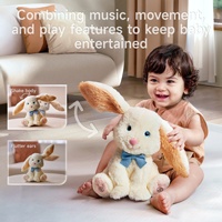 Tumama enfants en peluche lapin poupées Musical danse corps secouant et flottement oreilles lapin en peluche électronique bébé jeu interactif jouets