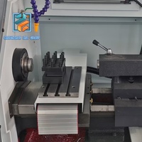 Tour CNC horizontal de précision CK6130, diamètre de tournage 300 mm, alésage de broche 52 mm, 3000 tr/min, commande GSK 980TDi, tourelle à 4 postes
