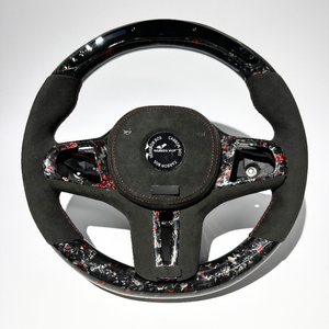 Volante de fibra de carbono deportivo directo de fábrica rojo con LED M para <span class=keywords><strong>BMW</strong></span> G Series G20 G21 G22 G23 G26 G80 G81 G82 <span class=keywords><strong>2023</strong></span> 2024 M4 M5 - Product Image 2