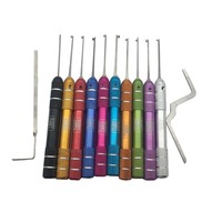 Honest Juego de Herramientas de Cerrajería 12 en 1 para Práctica y Extracción de Llaves, Kit de Ganzúas