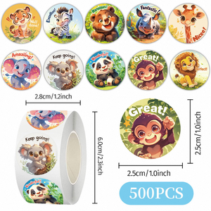 Autocollants de voiture de dessin animé mignons en vinyle imperméable pour coque d'ordinateur portable, bougies et cadres photo (artisanat) - Product Image 4