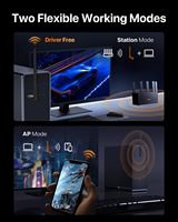 Adaptador WiFi Externo Tenda AX900 WiFi 6 de Doble Banda, 600 Mbps 5 GHz, 286 Mbps 2.4 GHz, Antena de 6 dBi, USB 2.0 para Laptop, Windows 11/10/7