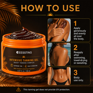Gel de bronzage intensif OEM/ODM pour le corps, boostant la mélanine, bronzage doré foncé, hydratation longue durée, prévention des peaux sèches et des desquamations - Product Image 5