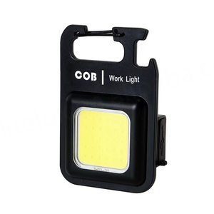 Lampe de travail COB multifonctionnelle portable d'extérieur rechargeable par USB, lampe d'inspection, mini lampe torche LED porte-clés pour le camping, vente en gros - Product Image 1