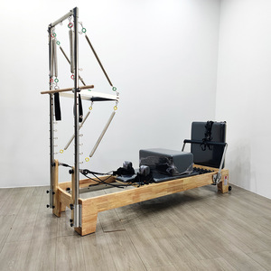 Set de 5 Piezas de Reformer Cadillac de Pilates de Madera de Arce de Grado Industrial con <span class=keywords><strong>Silla</strong></span> Wunda para Compra en Lote para Gimnasios Profesionales - Product Image 1