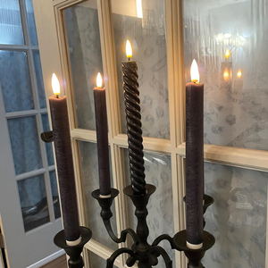 Vela sin llama LED parpadeante realista, patrón de Pilar controlado por control remoto para el hogar, vacaciones, graduaciones, plástico de cera de parafina - Product Image 5