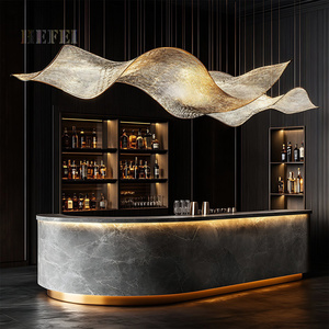 طاولة بار معدنية قابلة للتركيب |   مكتب استقبال من الفولاذ المقاوم للصدأ |   تصاميم مخصصة - Product Image 5