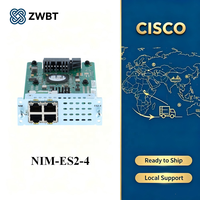 Cisco NIM-ES2-4= Modul NIM Gigabit EtherSwitch Lapisan 2 4-Port RJ45 untuk Router Layanan Terintegrasi Seri ISR4000