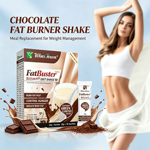 Wins Town FatBuster Chocolate, Batido Dietético en Polvo, Reemplazo de Comida, Quema Grasa Rápida, Control del Apetito, 25g, 10 Sobres - Product Image 2
