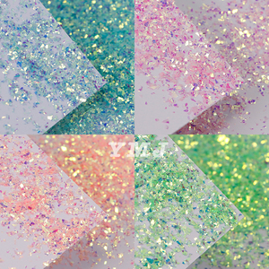 เกล็ดไมลาร์สีรุ้ง 2*2 เกล็ดกลิตเตอร์สีพาสเทลนีออนแบบฝัน สำหรับงาน DIY ตกแต่งเล็บ เรซิ่น งานฝีมือ สไลม์ แก้วน้ำ ของตกแต่งคริสต์มาส - Product Image 3